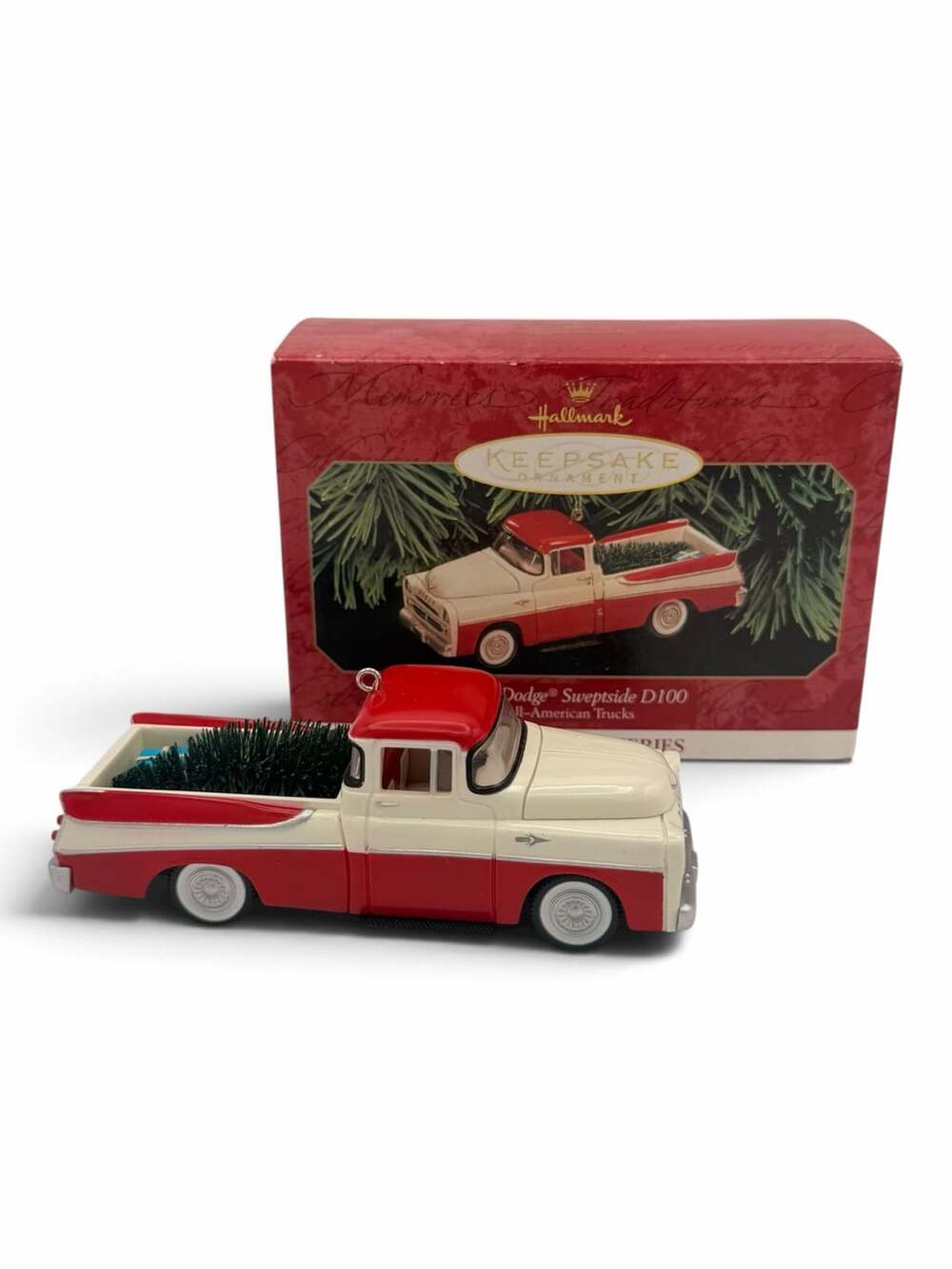 Hallmark 1957 Dodge Sweptside D100 Christmas Ornament 1999